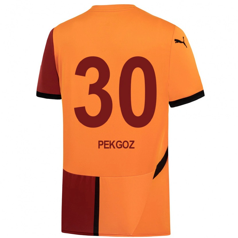 Danxen Kvinnor Berra Pekgöz #30 Gul Röd Hemmatröja Matchtröjor 2024/25 Tröjor T-Tröja