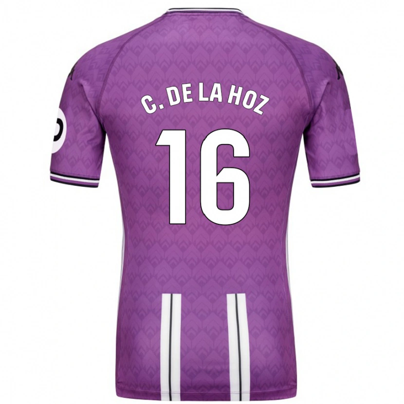 Danxen Kvinnor César De La Hoz #16 Lila Vit Hemmatröja Matchtröjor 2024/25 Tröjor T-Tröja
