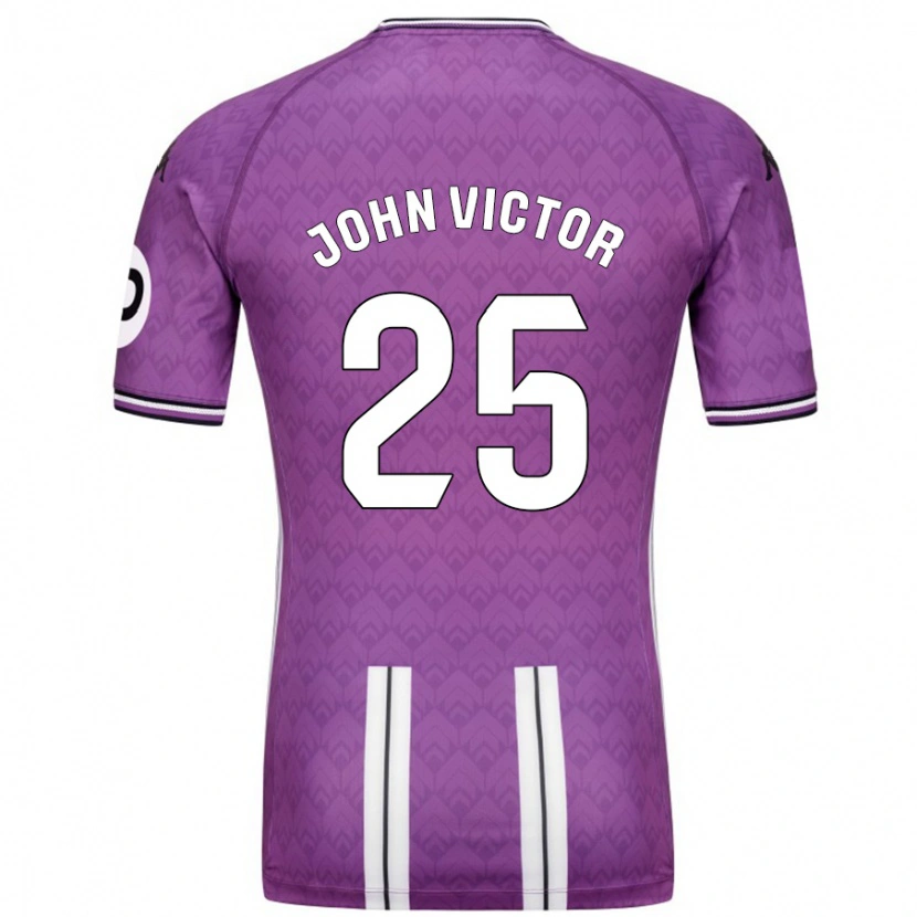 Danxen Kvinnor John Victor #25 Lila Vit Hemmatröja Matchtröjor 2024/25 Tröjor T-Tröja