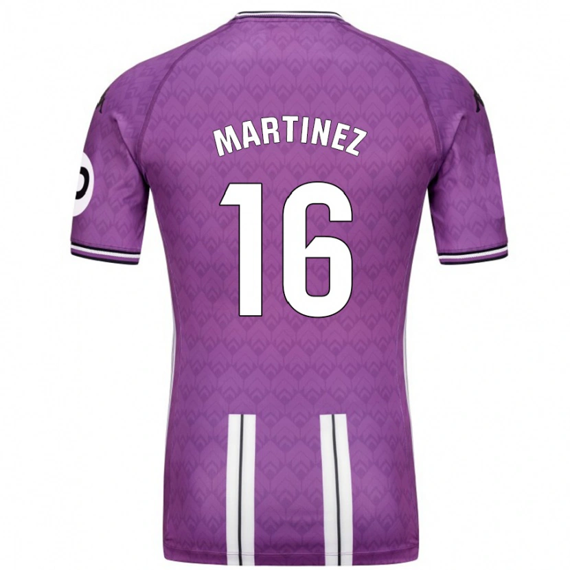 Danxen Kvinnor Jesús Martínez #16 Lila Vit Hemmatröja Matchtröjor 2024/25 Tröjor T-Tröja