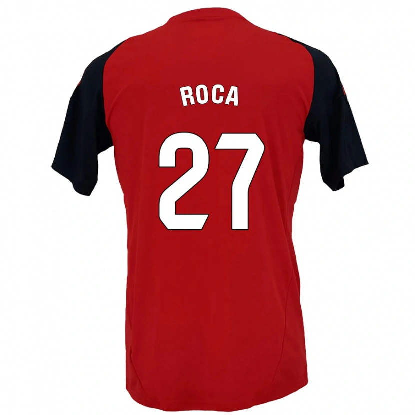 Danxen Kvinnor Joel Roca #27 Röd Svart Hemmatröja Matchtröjor 2024/25 Tröjor T-Tröja