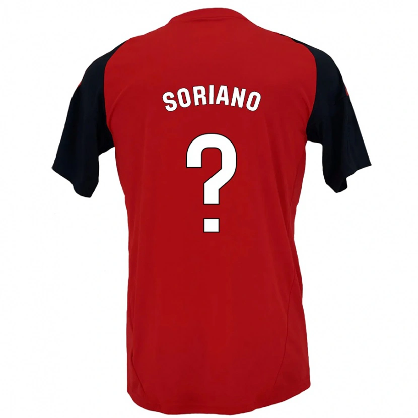 Danxen Kvinnor Adrián Soriano #0 Röd Svart Hemmatröja Matchtröjor 2024/25 Tröjor T-Tröja