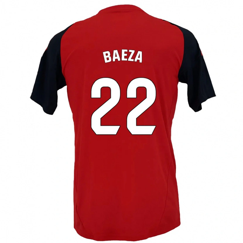 Danxen Kvinnor Miguel Baeza #22 Röd Svart Hemmatröja Matchtröjor 2024/25 Tröjor T-Tröja