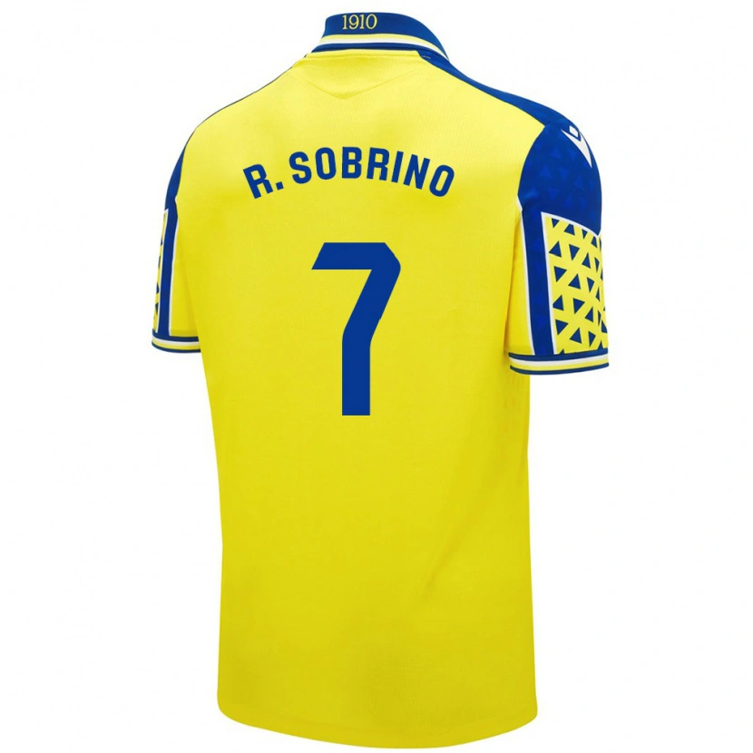 Danxen Kvinnor Rubén Sobrino #7 Gul Blå Hemmatröja Matchtröjor 2024/25 Tröjor T-Tröja