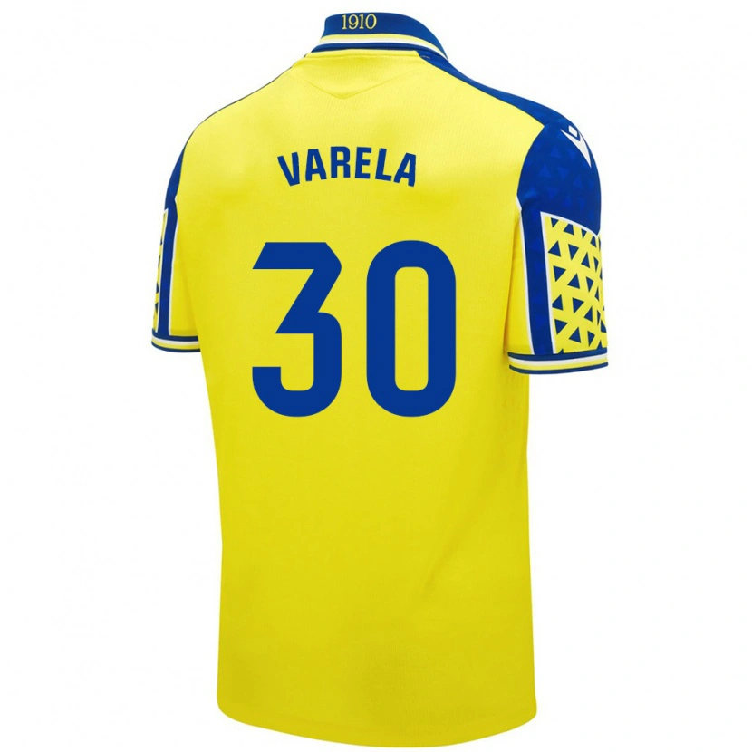 Danxen Kvinnor Brandon Varela #30 Gul Blå Hemmatröja Matchtröjor 2024/25 Tröjor T-Tröja