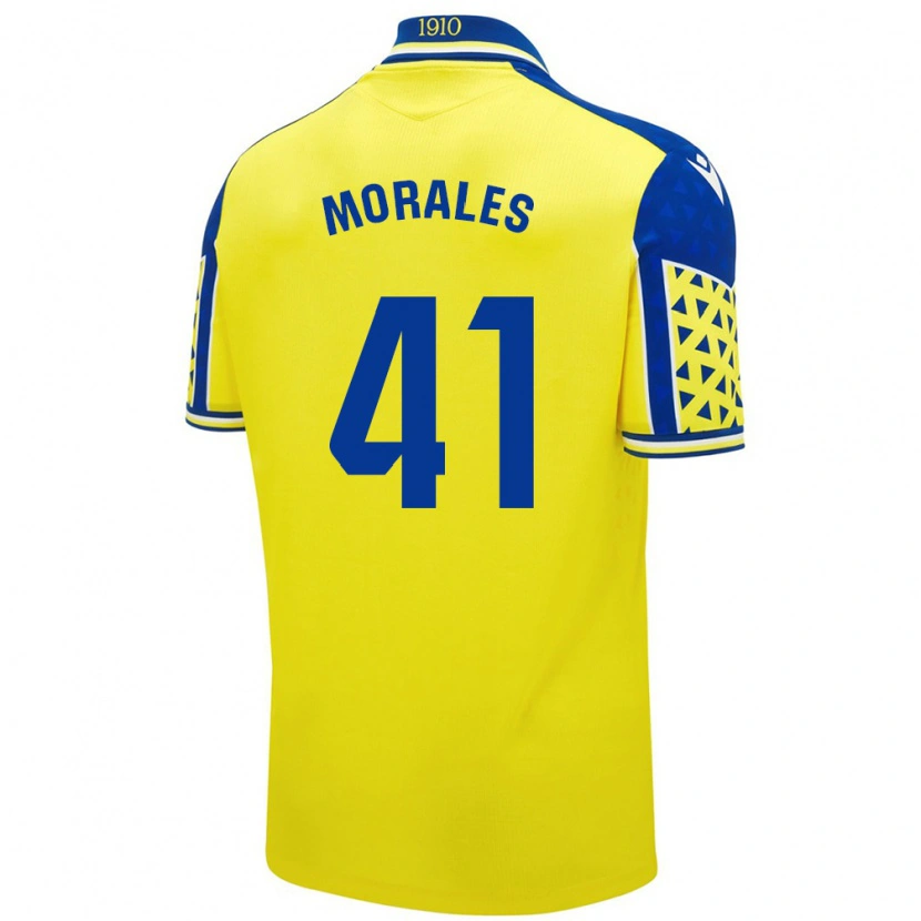 Danxen Kvinnor Luis Morales #41 Gul Blå Hemmatröja Matchtröjor 2024/25 Tröjor T-Tröja