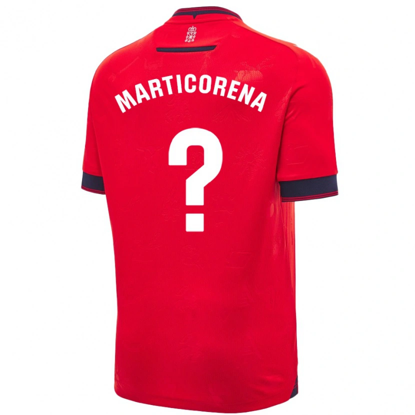 Danxen Kvinnor Ander Marticorena #0 Röd Vit Hemmatröja Matchtröjor 2024/25 Tröjor T-Tröja