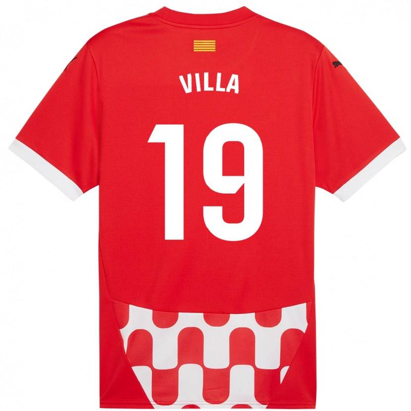 Danxen Kvinnor Toni Villa #19 Röd Vit Hemmatröja Matchtröjor 2024/25 Tröjor T-Tröja