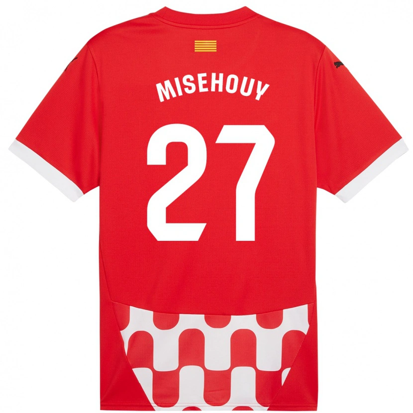 Danxen Kvinnor Gabriel Misehouy #27 Röd Vit Hemmatröja Matchtröjor 2024/25 Tröjor T-Tröja