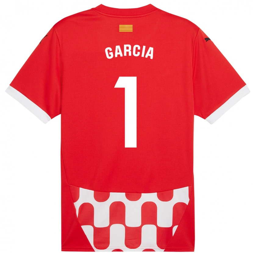 Danxen Kvinnor Lucas García #1 Röd Vit Hemmatröja Matchtröjor 2024/25 Tröjor T-Tröja