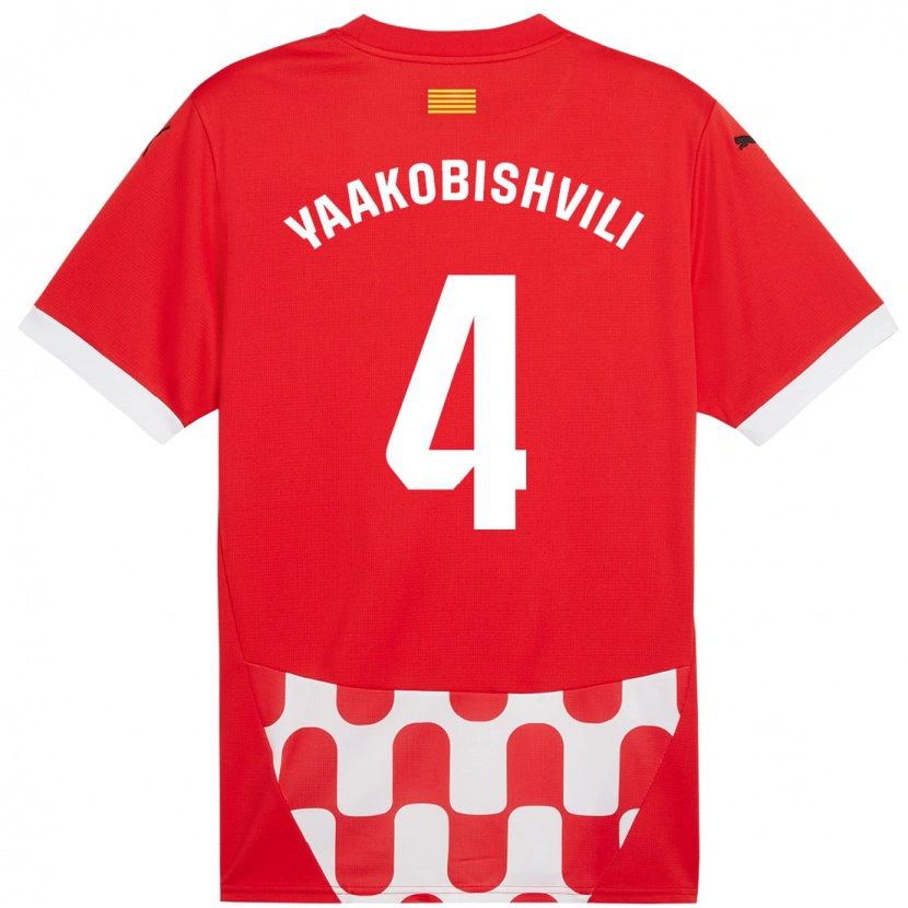 Danxen Kvinnor Antal Yaakobishvili #4 Röd Vit Hemmatröja Matchtröjor 2024/25 Tröjor T-Tröja