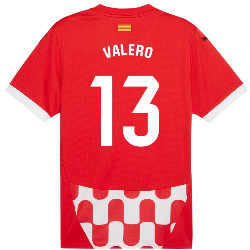 Danxen Kvinnor Eliana Valero #13 Röd Vit Hemmatröja Matchtröjor 2024/25 Tröjor T-Tröja