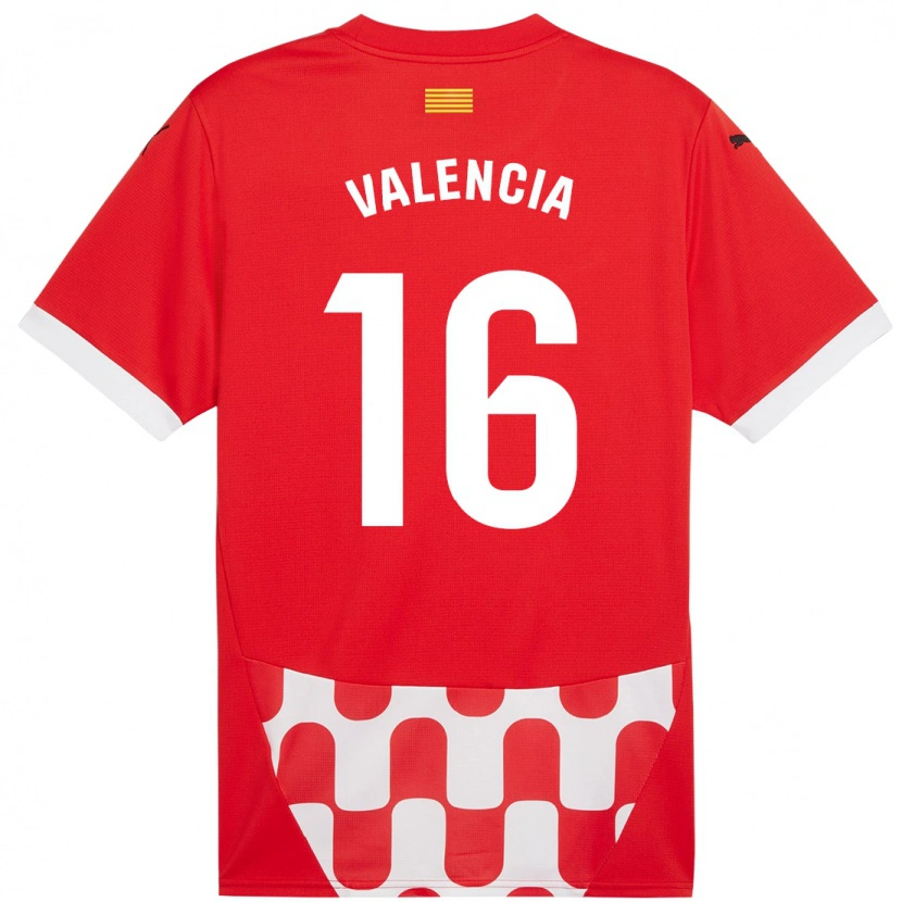 Danxen Kvinnor Carla Valencia #16 Röd Vit Hemmatröja Matchtröjor 2024/25 Tröjor T-Tröja