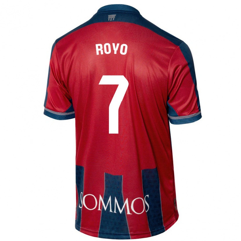 Danxen Kvinnor Laura Royo #7 Röd Blå Hemmatröja Matchtröjor 2024/25 Tröjor T-Tröja