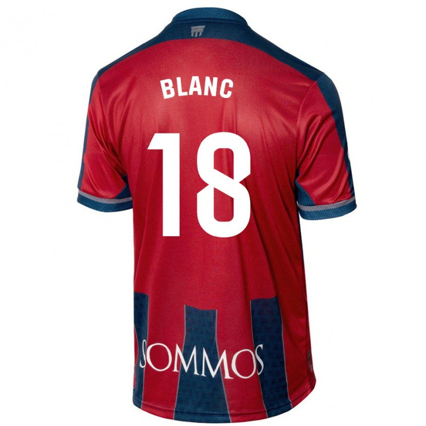 Danxen Kvinnor Laia Blanc #18 Röd Blå Hemmatröja Matchtröjor 2024/25 Tröjor T-Tröja