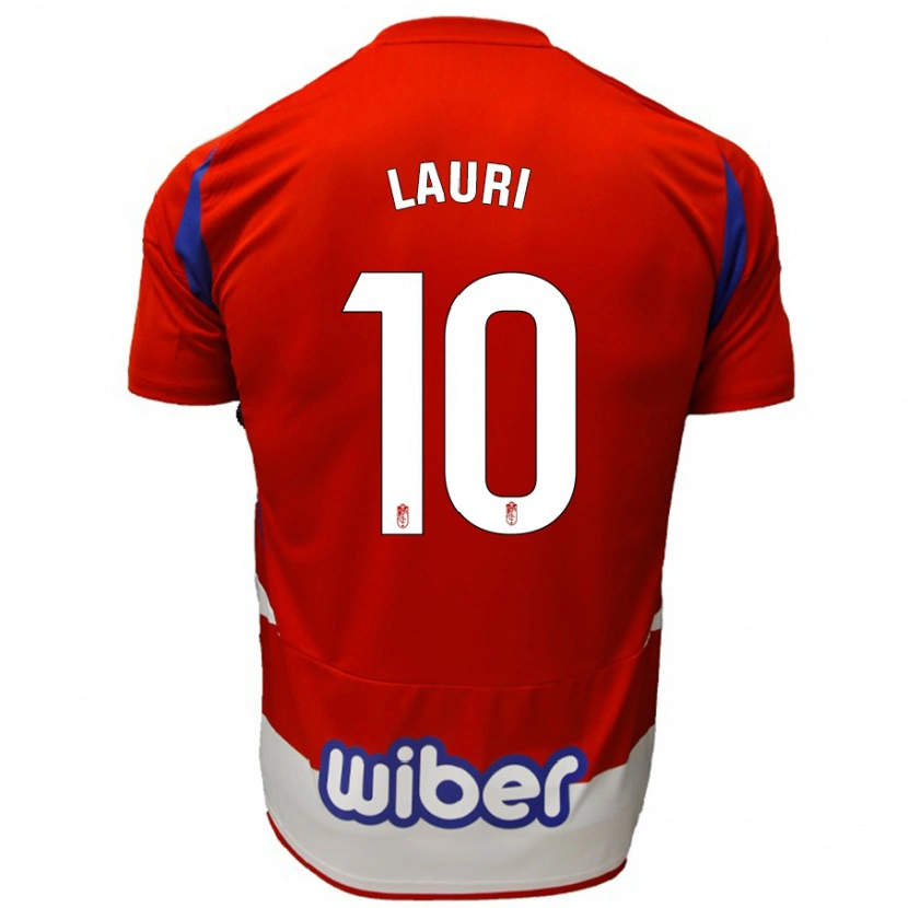 Danxen Kvinnor Lauri #10 Röd Vit Blå Hemmatröja Matchtröjor 2024/25 Tröjor T-Tröja