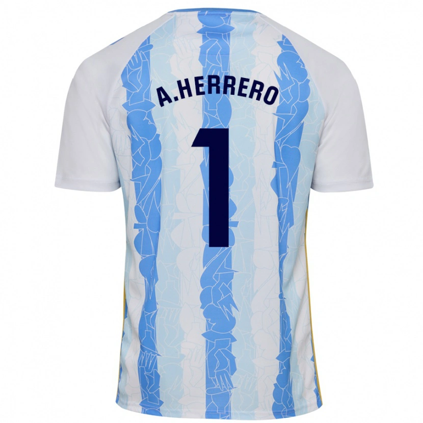 Danxen Kvinnor Alfonso Herrero #1 Vit Blå Hemmatröja Matchtröjor 2024/25 Tröjor T-Tröja