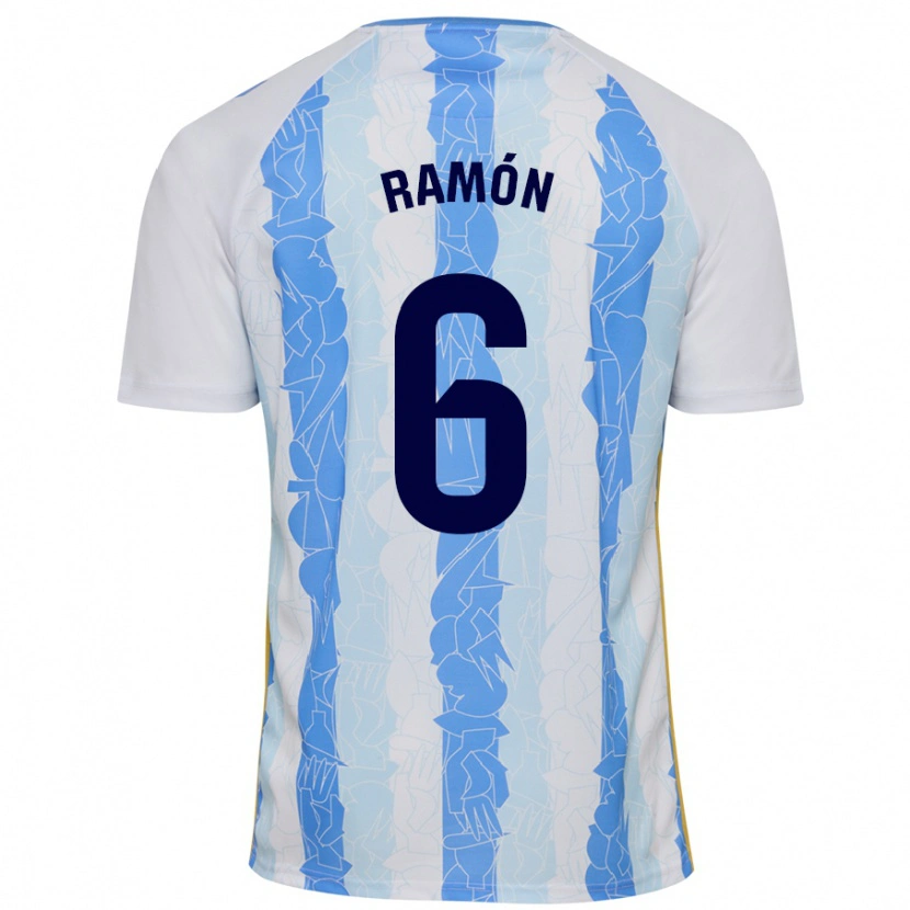 Danxen Kvinnor Ramón Enríquez #6 Vit Blå Hemmatröja Matchtröjor 2024/25 Tröjor T-Tröja