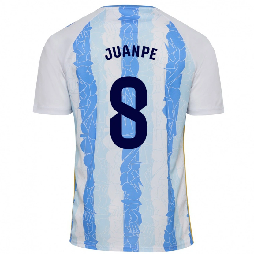 Danxen Kvinnor Juanpe #8 Vit Blå Hemmatröja Matchtröjor 2024/25 Tröjor T-Tröja