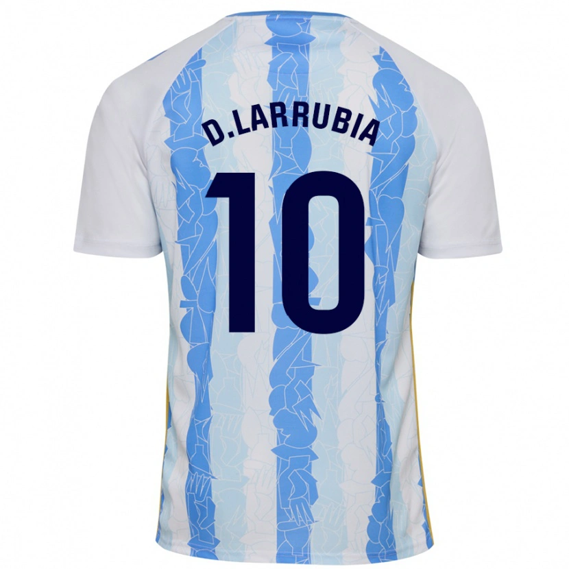 Danxen Kvinnor David Larrubia #10 Vit Blå Hemmatröja Matchtröjor 2024/25 Tröjor T-Tröja