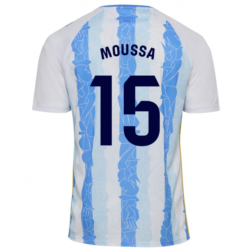 Danxen Kvinnor Moussa Diarra #15 Vit Blå Hemmatröja Matchtröjor 2024/25 Tröjor T-Tröja