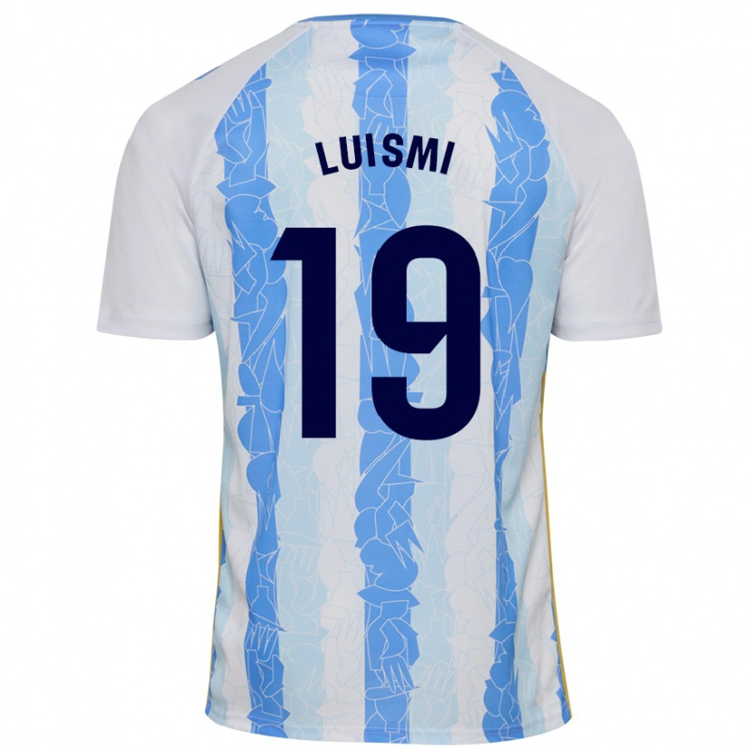 Danxen Kvinnor Luismi Sánchez #19 Vit Blå Hemmatröja Matchtröjor 2024/25 Tröjor T-Tröja