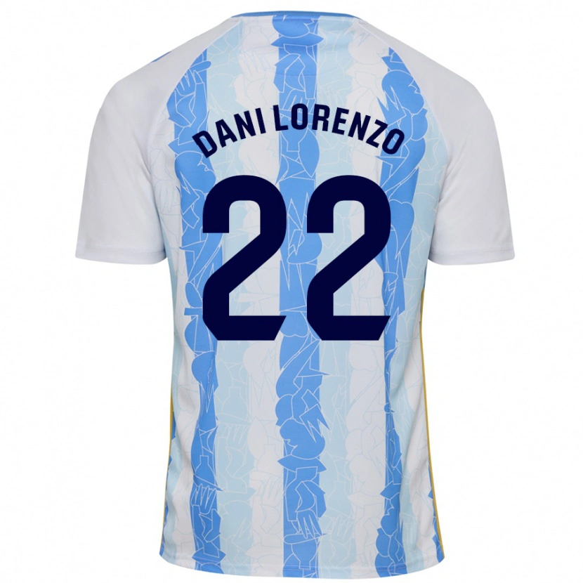Danxen Kvinnor Dani Lorenzo #22 Vit Blå Hemmatröja Matchtröjor 2024/25 Tröjor T-Tröja