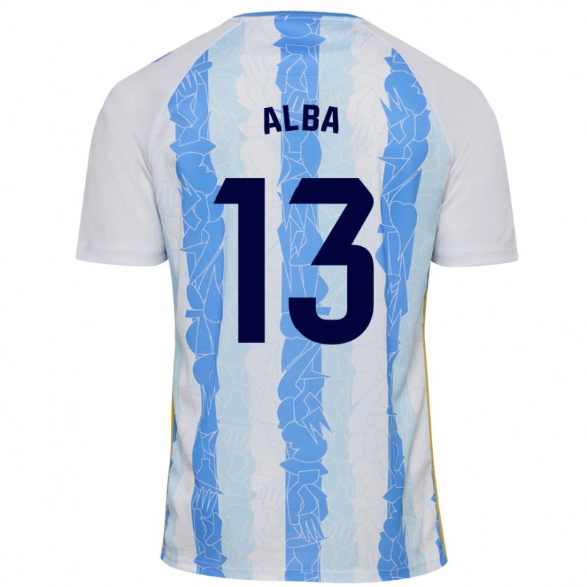 Danxen Kvinnor Alba #13 Vit Blå Hemmatröja Matchtröjor 2024/25 Tröjor T-Tröja