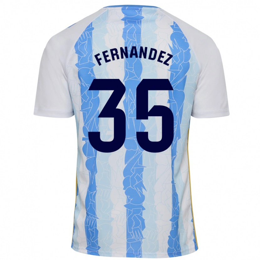 Danxen Kvinnor Inés Fernández #35 Vit Blå Hemmatröja Matchtröjor 2024/25 Tröjor T-Tröja