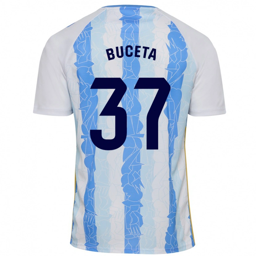 Danxen Kvinnor Ana Buceta #37 Vit Blå Hemmatröja Matchtröjor 2024/25 Tröjor T-Tröja