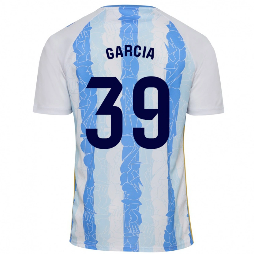 Danxen Kvinnor Claudia García #39 Vit Blå Hemmatröja Matchtröjor 2024/25 Tröjor T-Tröja