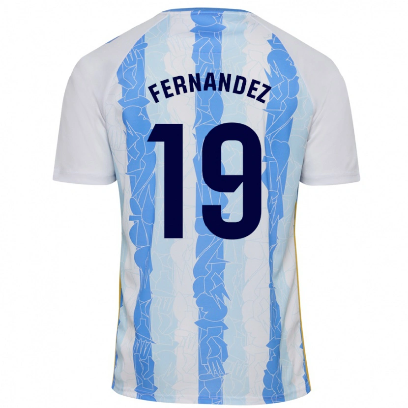 Danxen Kvinnor Raúl Fernández #19 Vit Blå Hemmatröja Matchtröjor 2024/25 Tröjor T-Tröja