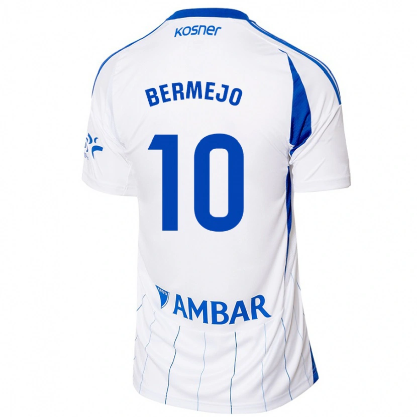 Danxen Kvinnor Sergio Bermejo #10 Röd Vit Hemmatröja Matchtröjor 2024/25 Tröjor T-Tröja