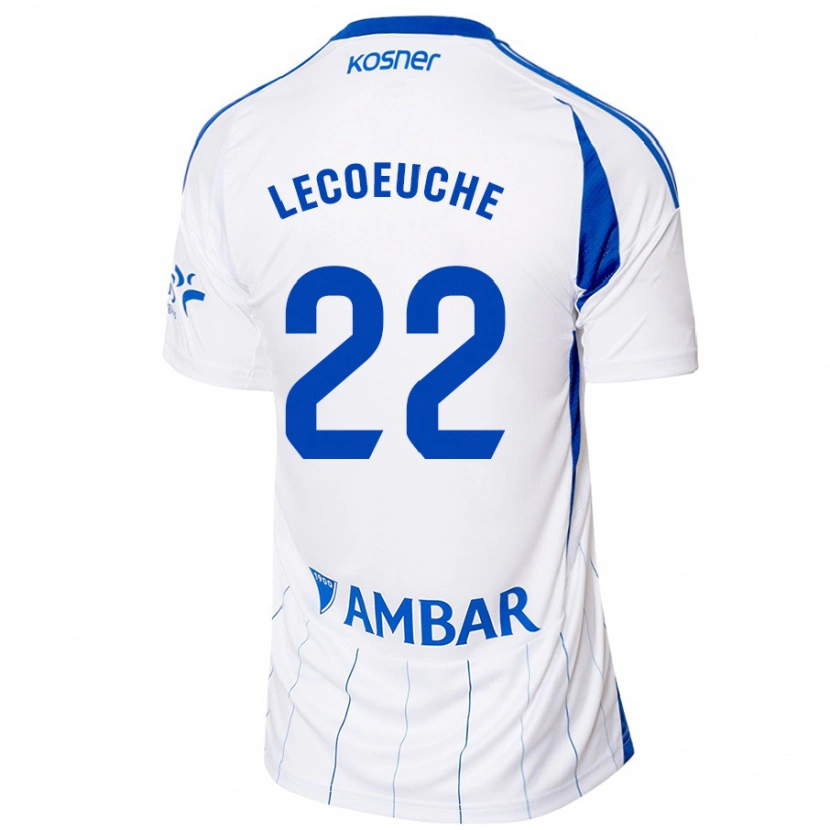 Danxen Kvinnor Quentin Lecoeuche #22 Röd Vit Hemmatröja Matchtröjor 2024/25 Tröjor T-Tröja