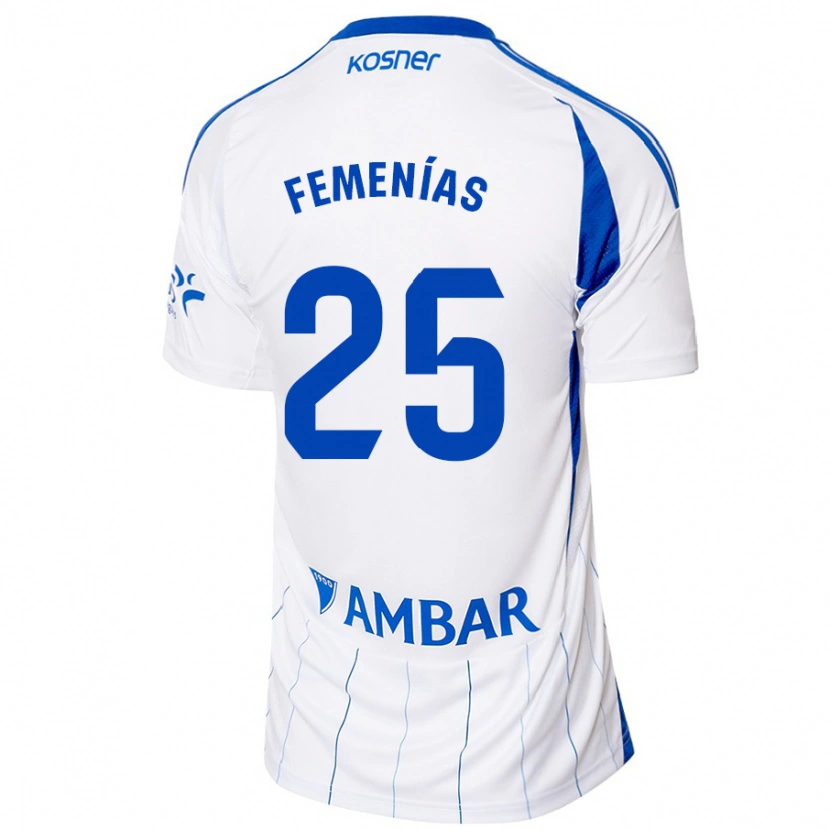 Danxen Kvinnor Joan Femenías #25 Röd Vit Hemmatröja Matchtröjor 2024/25 Tröjor T-Tröja