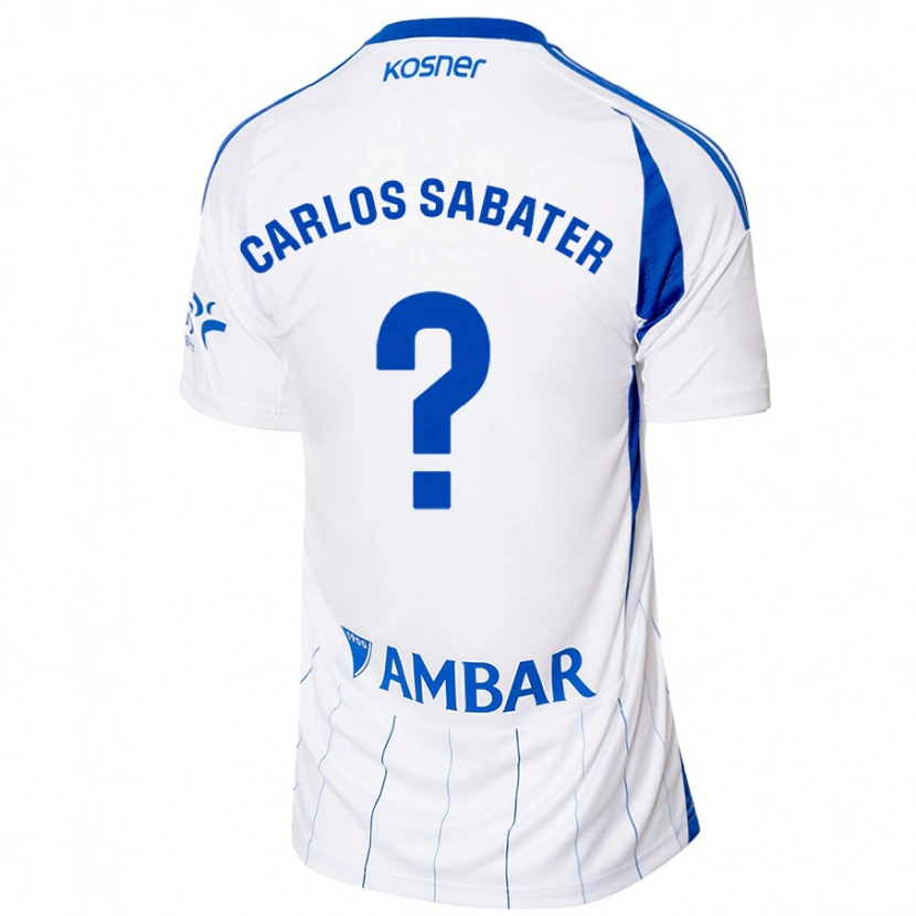 Danxen Kvinnor Juan Carlos Sabater #0 Röd Vit Hemmatröja Matchtröjor 2024/25 Tröjor T-Tröja