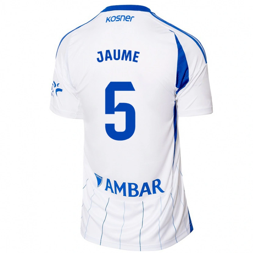 Danxen Kvinnor Jaume Grau #5 Röd Vit Hemmatröja Matchtröjor 2024/25 Tröjor T-Tröja