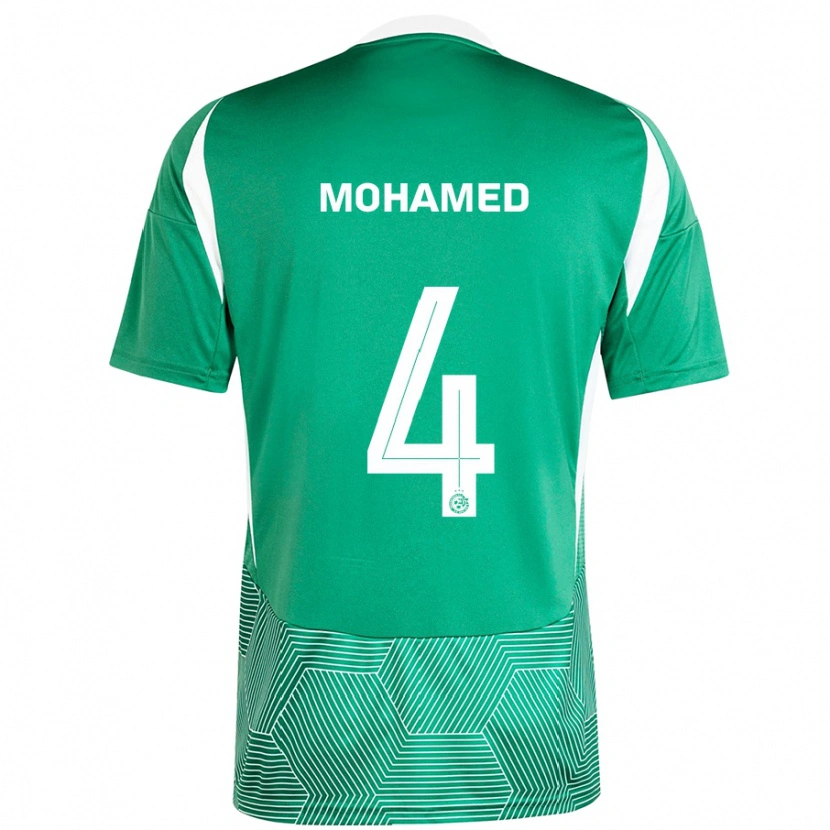 Danxen Kvinnor Ali Mohamed #4 Grön Vit Hemmatröja Matchtröjor 2024/25 Tröjor T-Tröja