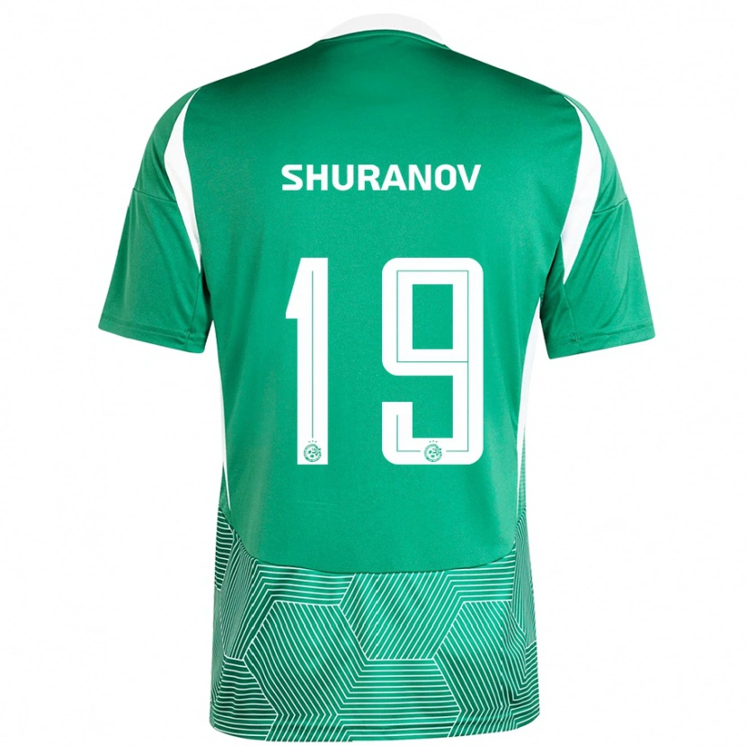 Danxen Kvinnor Erik Shuranov #19 Grön Vit Hemmatröja Matchtröjor 2024/25 Tröjor T-Tröja