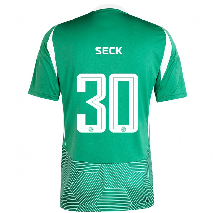Danxen Kvinnor Abdoulaye Seck #30 Grön Vit Hemmatröja Matchtröjor 2024/25 Tröjor T-Tröja