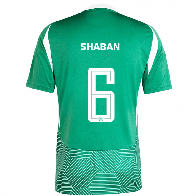 Danxen Kvinnor Loay Shaban #6 Grön Vit Hemmatröja Matchtröjor 2024/25 Tröjor T-Tröja