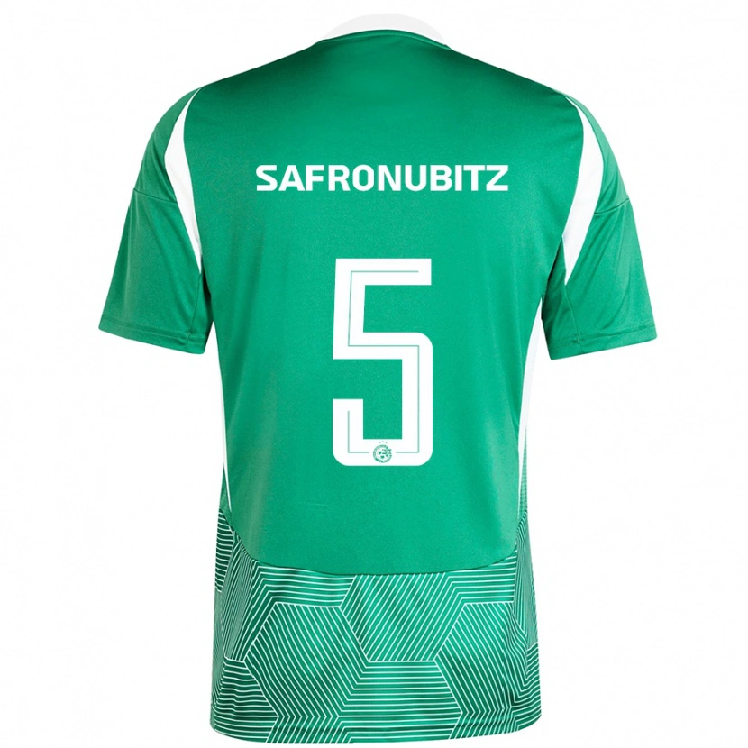 Danxen Kvinnor Dan Safronubitz #5 Grön Vit Hemmatröja Matchtröjor 2024/25 Tröjor T-Tröja