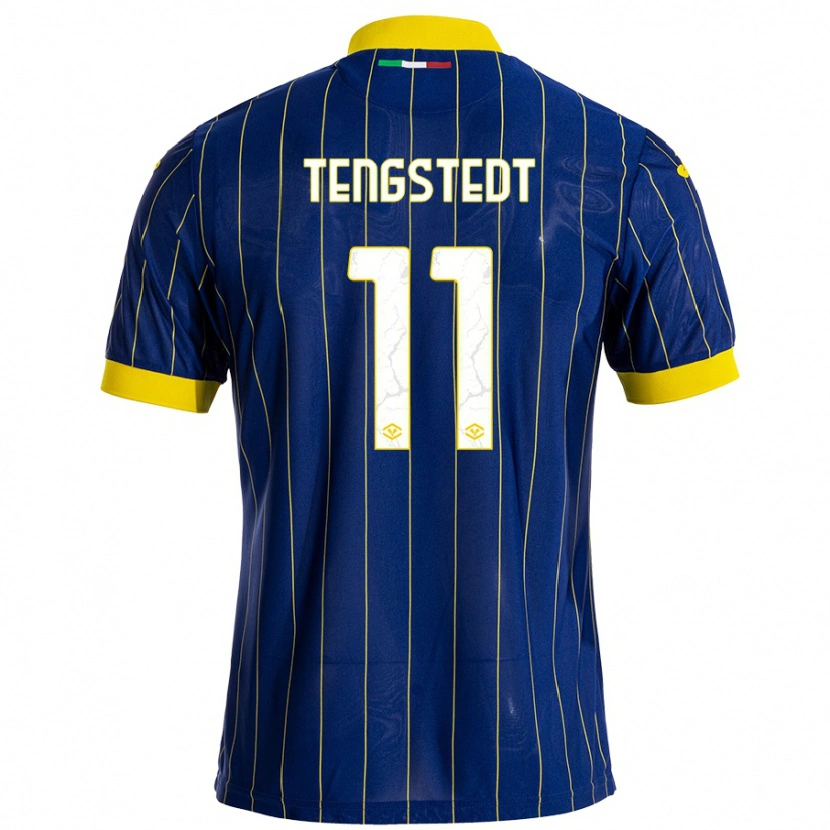 Danxen Kvinnor Casper Tengstedt #11 Blågul Hemmatröja Matchtröjor 2024/25 Tröjor T-Tröja