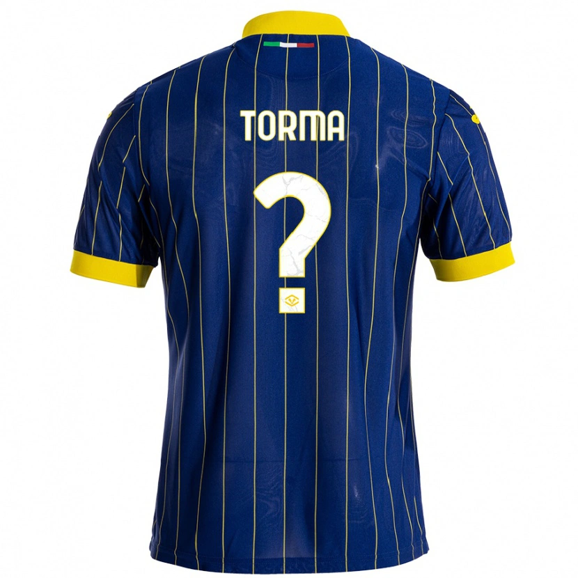 Danxen Kvinnor Salvatore Torma #0 Blågul Hemmatröja Matchtröjor 2024/25 Tröjor T-Tröja
