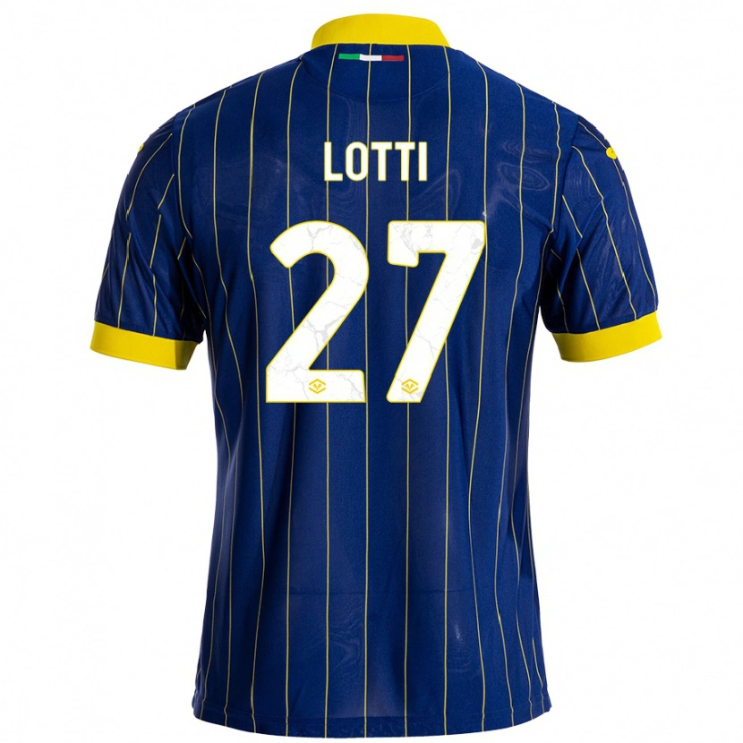 Danxen Kvinnor Irene Lotti #27 Blågul Hemmatröja Matchtröjor 2024/25 Tröjor T-Tröja