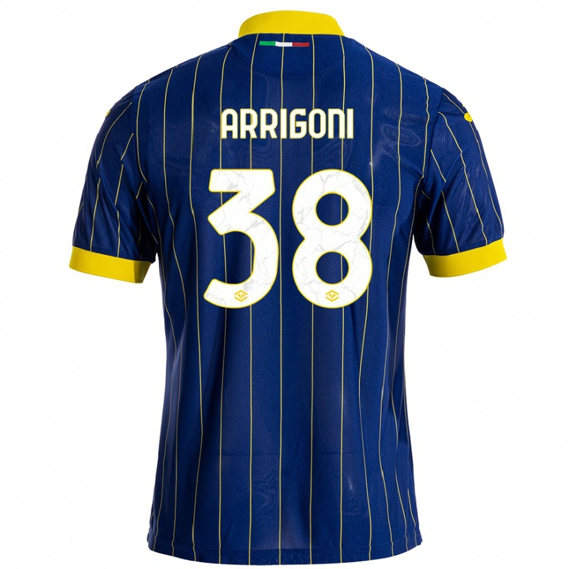 Danxen Kvinnor Arrigoni #38 Blågul Hemmatröja Matchtröjor 2024/25 Tröjor T-Tröja