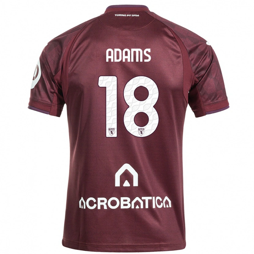 Danxen Kvinnor Ché Adams #18 Rödbrun Vit Hemmatröja Matchtröjor 2024/25 Tröjor T-Tröja