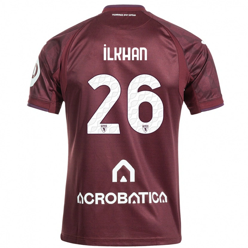 Danxen Kvinnor Emirhan İlkhan #26 Rödbrun Vit Hemmatröja Matchtröjor 2024/25 Tröjor T-Tröja