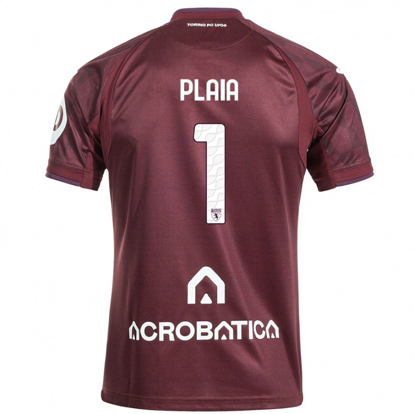 Danxen Kvinnor Francesco Plaia #1 Rödbrun Vit Hemmatröja Matchtröjor 2024/25 Tröjor T-Tröja