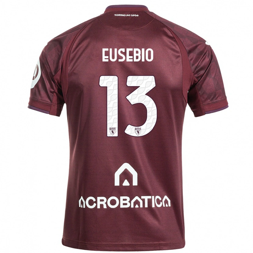 Danxen Kvinnor Chiara Eusebio #13 Rödbrun Vit Hemmatröja Matchtröjor 2024/25 Tröjor T-Tröja